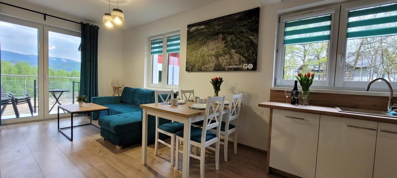 Kolorowe Cieplice - Apartamenty Z Widokiem Na Karkonosze 옐레니아구라 외부 사진